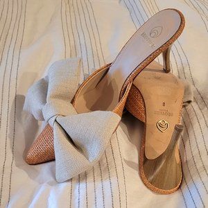 Brother Vellies Bow Mule heels